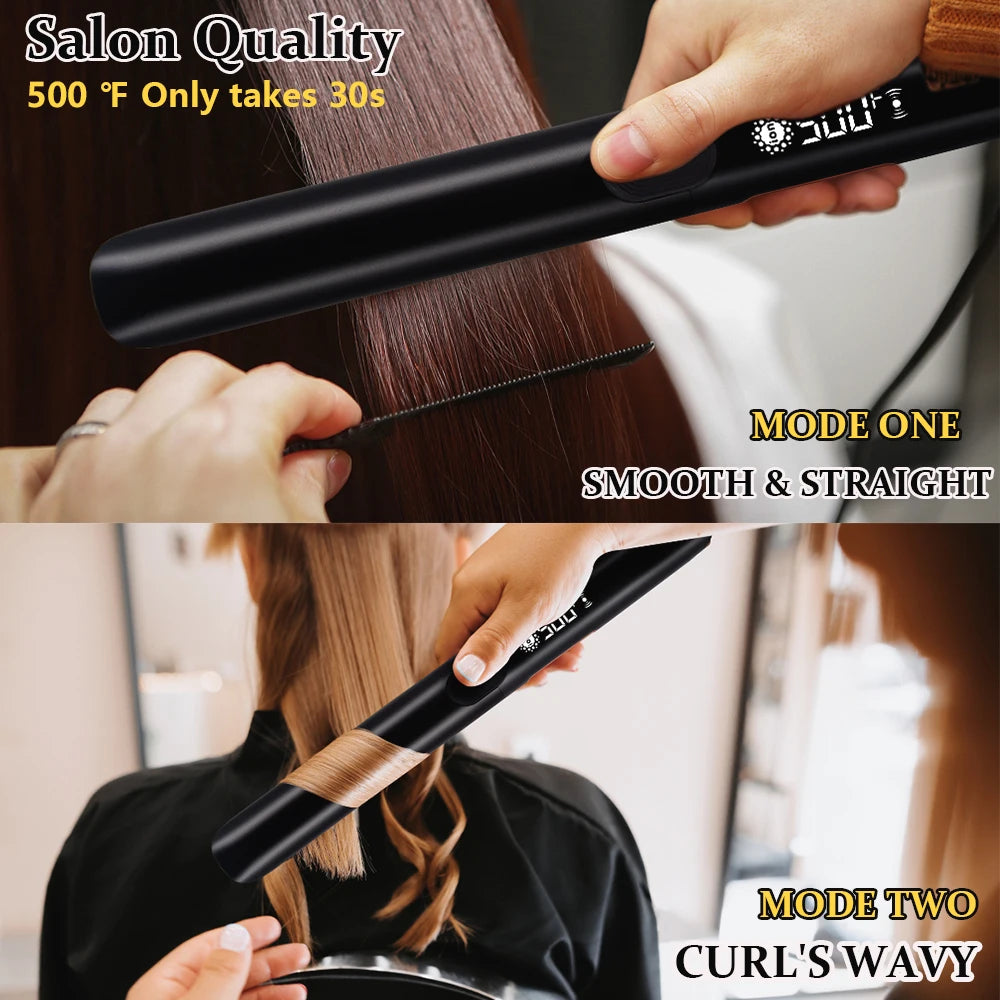 RUCHA Plasma Flat Iron 500F Hair Straightener Keratin Treatment For Frizzy Hair