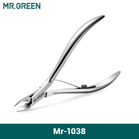 MR.GREEN Nail Cuticle Nipper Stainless Steel Manicure Scissors Tweezer