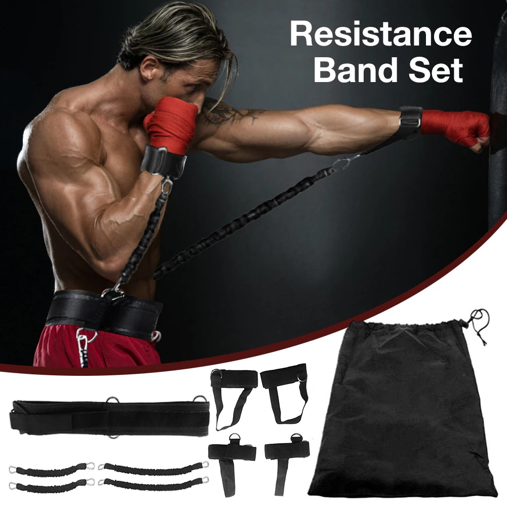 NONE Resistance Band Set With Stretching Strap For Boxing Training