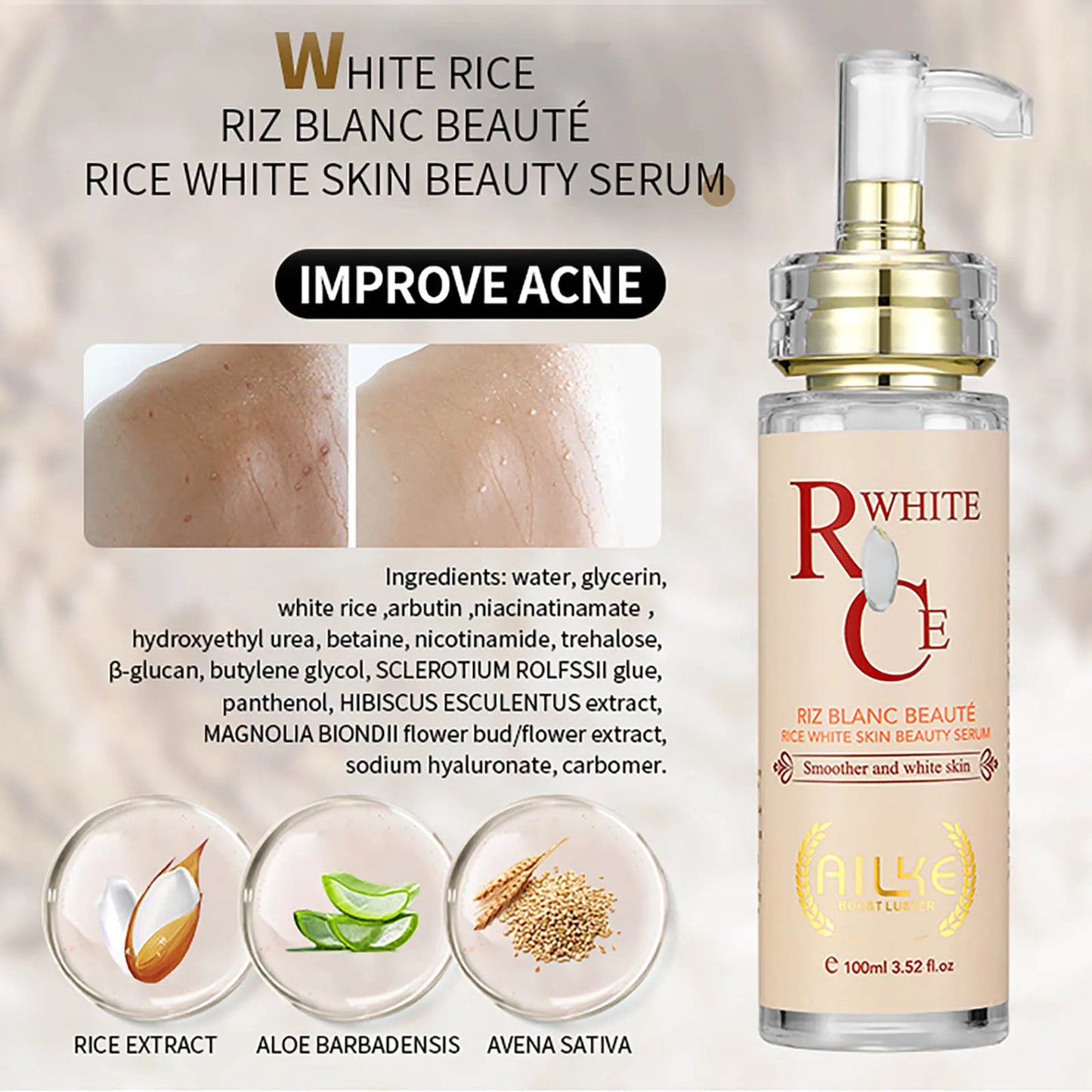 AILKE Hydrating and Brightening Serum For Dark Spots and Wrinkles