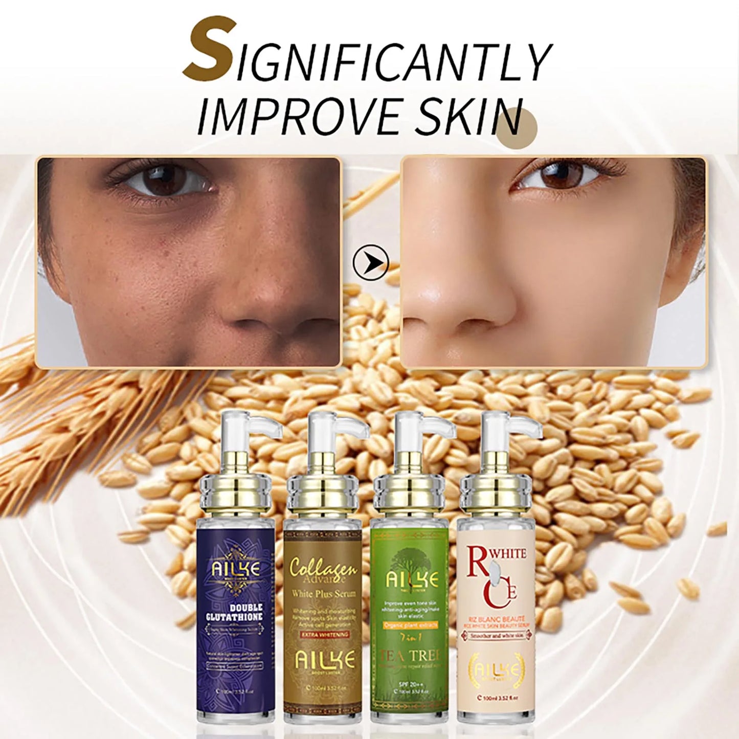 AILKE Hydrating and Brightening Serum For Dark Spots and Wrinkles