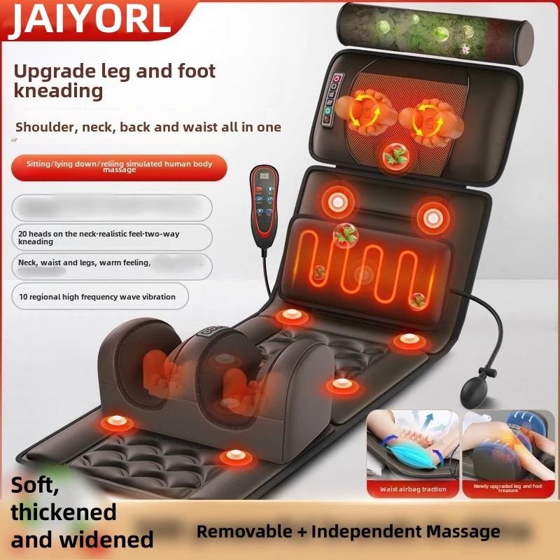 JAIYORL Multifunctional Lumbar Traction Massage Full Body Mattress Cushion