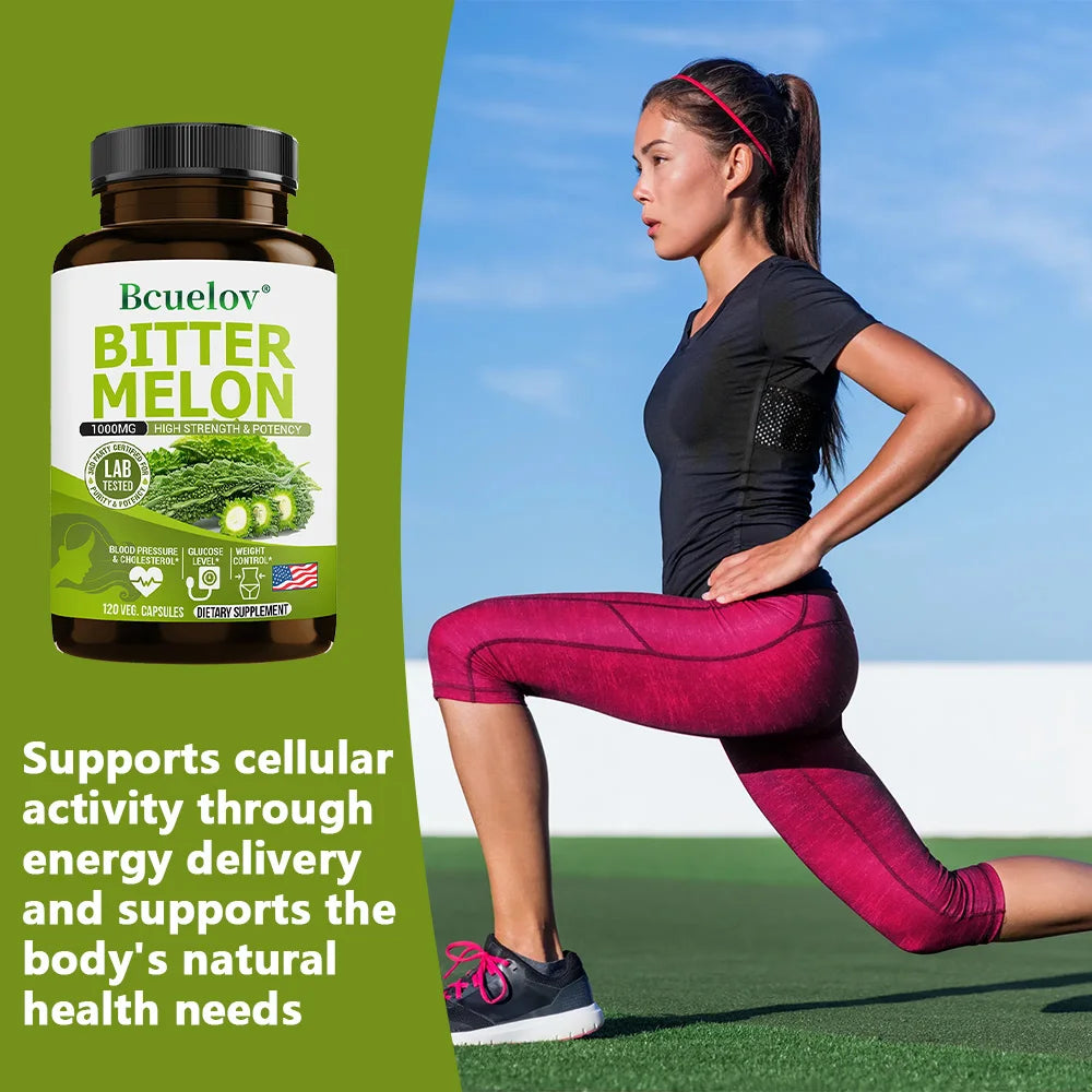 Bcuelov Bitter Melon Capsules For Blood Sugar And Circulation
