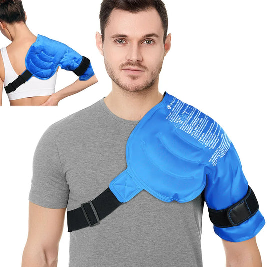 Shoulder Ice Pack Wrap for Hot Cold Therapy Pain Relief