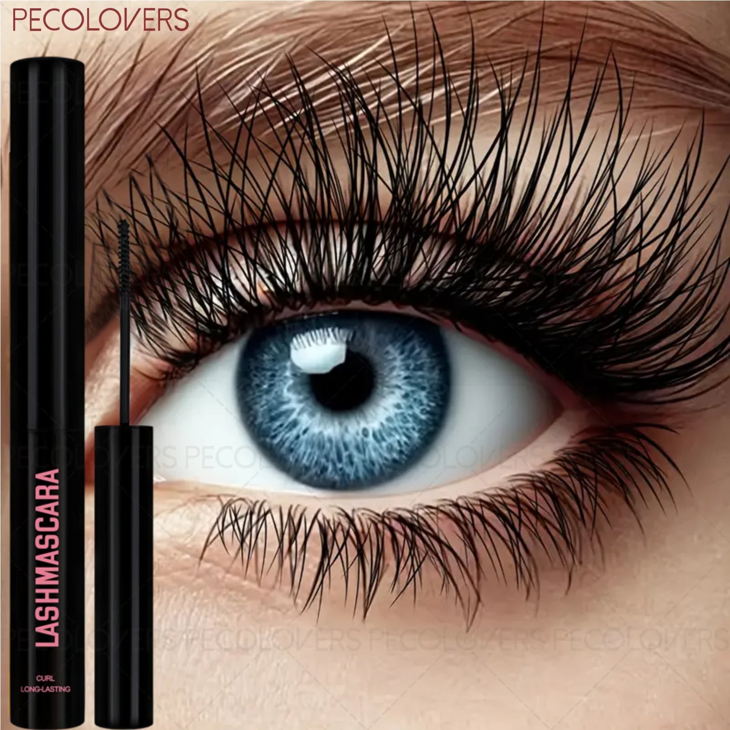 1 Pcs Waterproof and Sweat-proof Black Tube Mascara, Thick Eyelashes, Natural and Long-lasting, Eye Cosmetics, Slender eyelashes