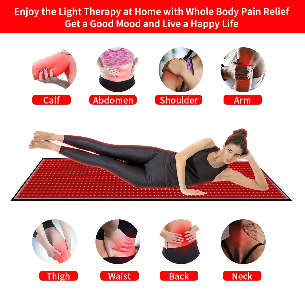 Red Light Therapy Full Body Mat LED Beads Relaxation Pad
