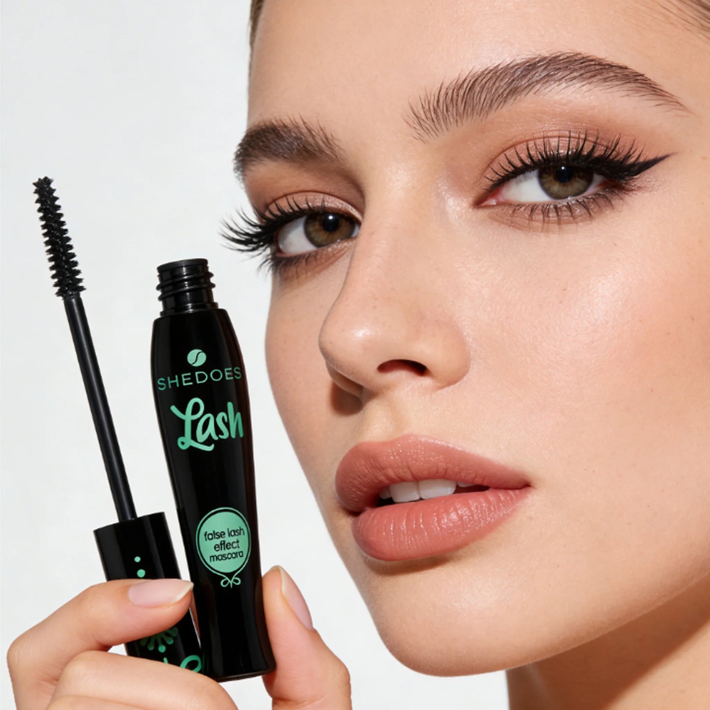 Waterproof eye black, durable formula, not easy to smudge, thick curl, suitable for Halloween makeup, containing plant squalane