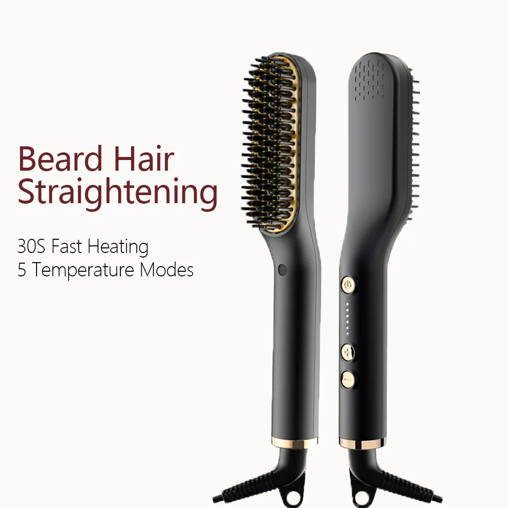 Anlan Beard Straightening Brush Multifunctional Hair Styler