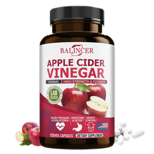 Balincer Organic Apple Cider Vinegar Capsules for Metabolism and Digestion