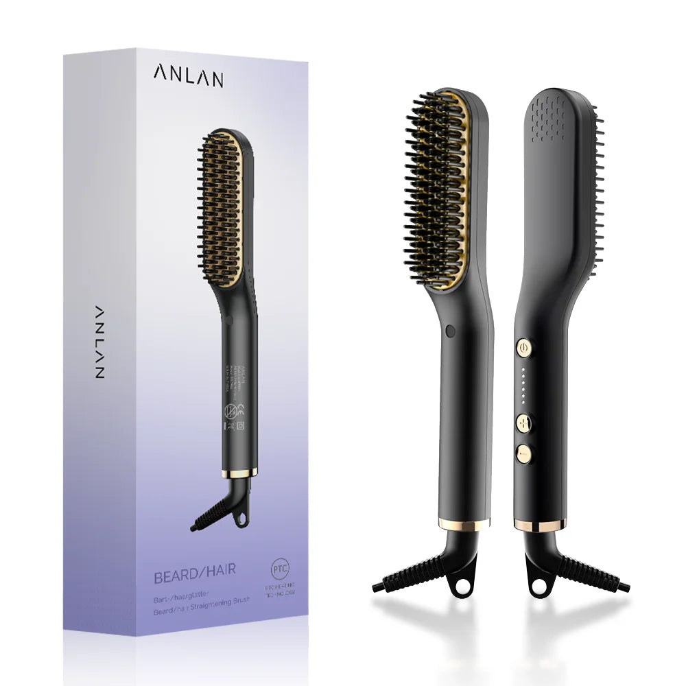 Anlan Beard Straightening Brush Multifunctional Hair Styler