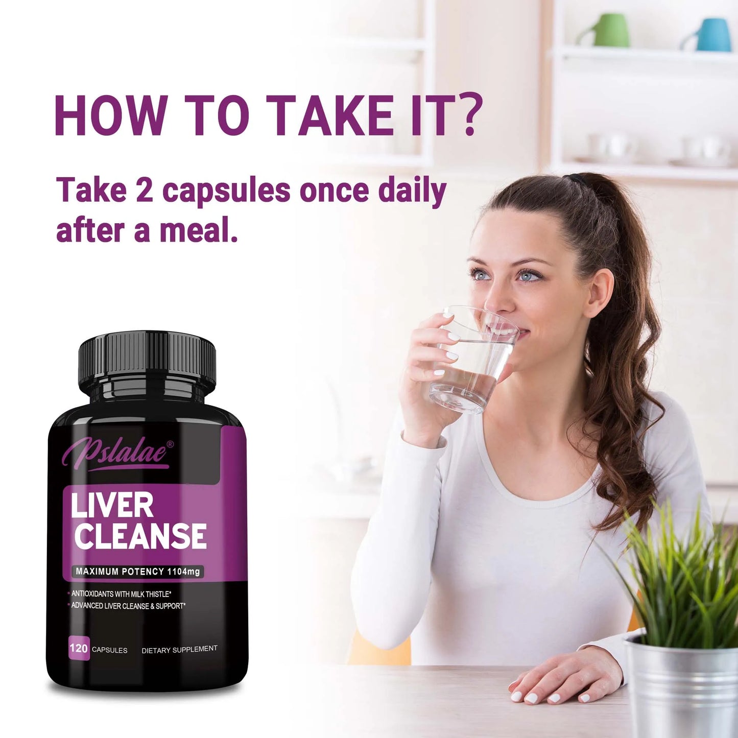 PslalaeCharge Liver Cleanse Detox Supplement with Artichoke Berberine Turmeric