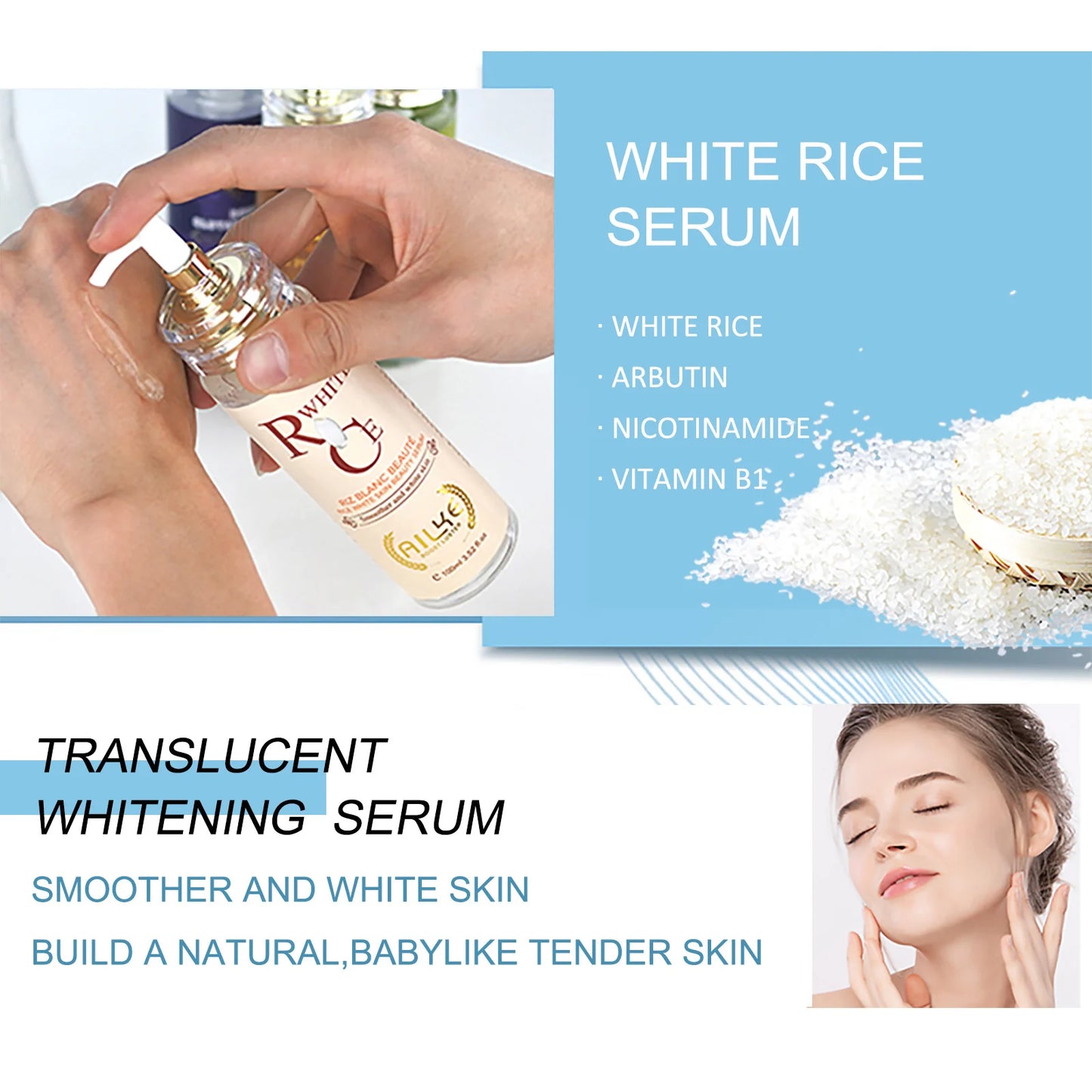 AILKE Hydrating and Brightening Serum For Dark Spots and Wrinkles