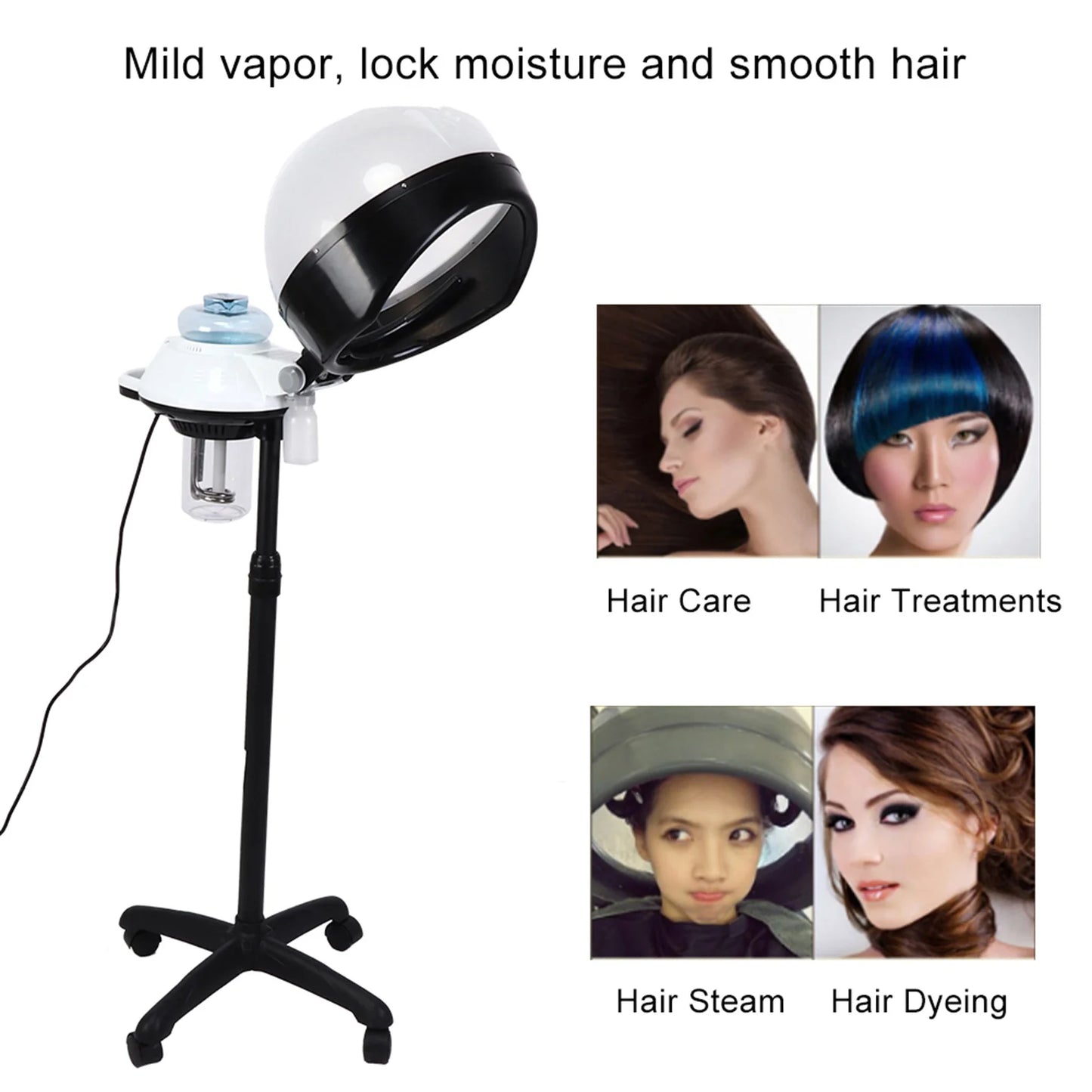 Spa Hair Steamer for Salon Treatments and Conditioning
