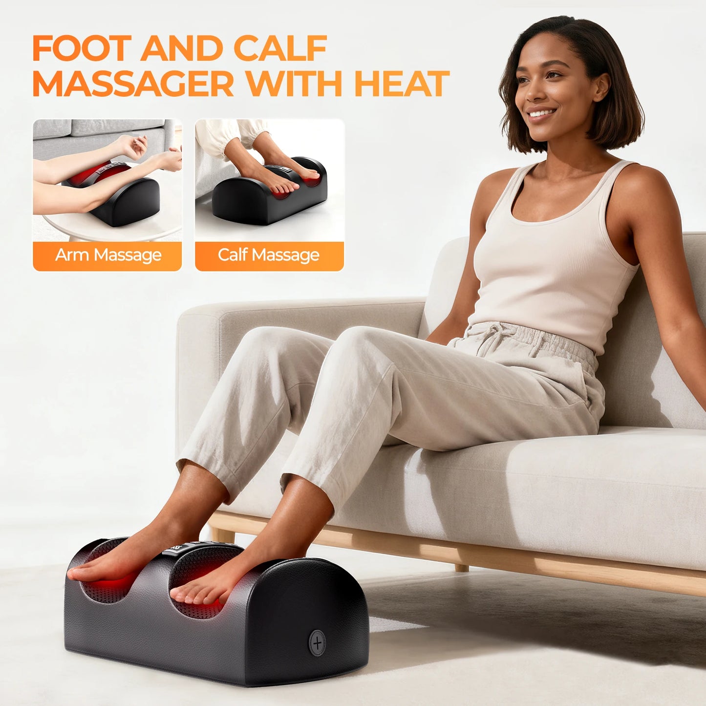 HOMEMASSA Shiatsu Full Body Massage Mat With Heat 9 Levels