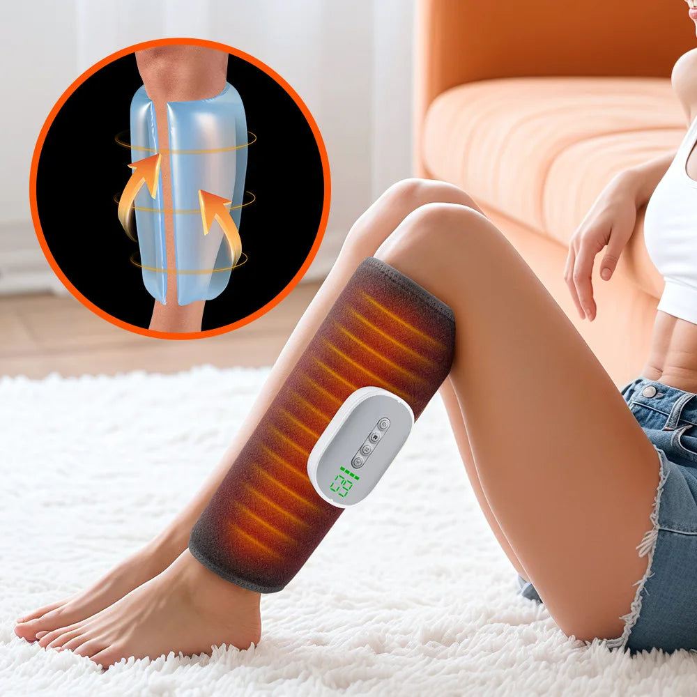 4-speed Hot Compress Airbag, 4-speed, 8-speed Force Calf Massager, 2000mAh Electric Leg Beauty Device for Health Care