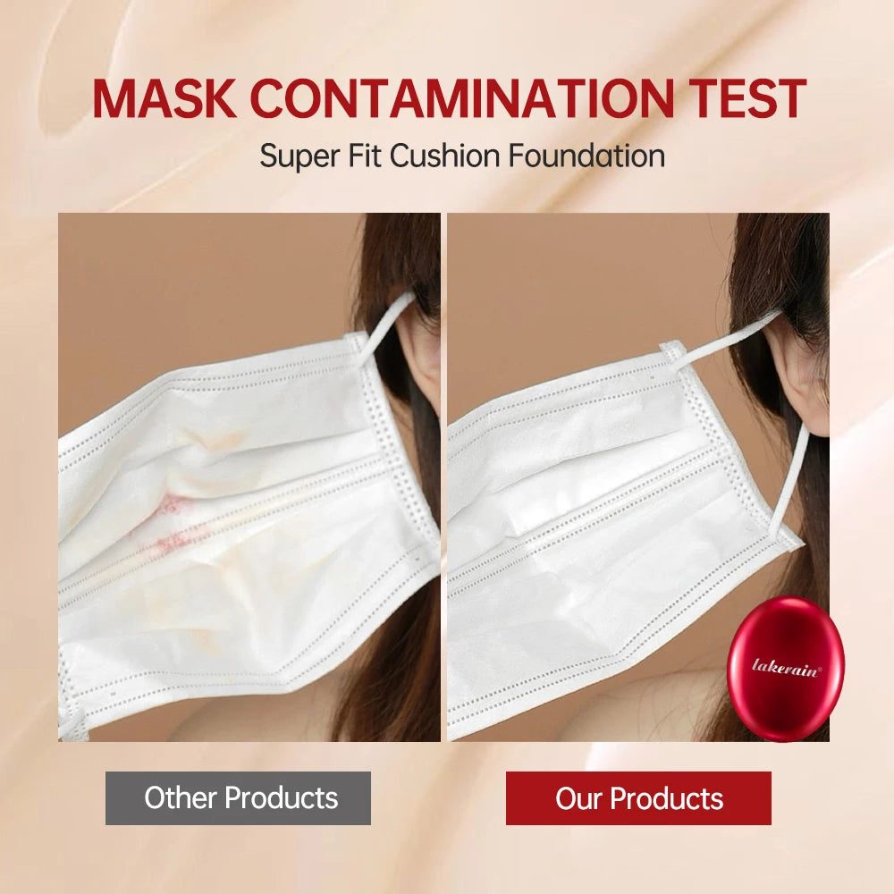 Lakerain Super Cushion Foundation Waterproof Long Lasting Brightening