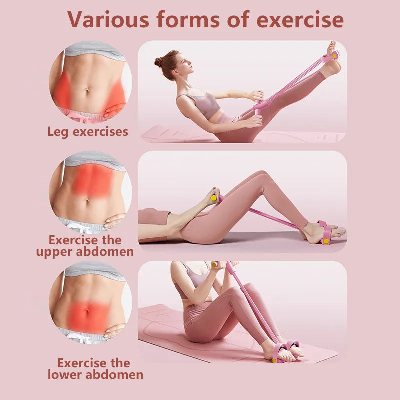 Six-Tube Resistance Band Tension Rope For Full Body Workout