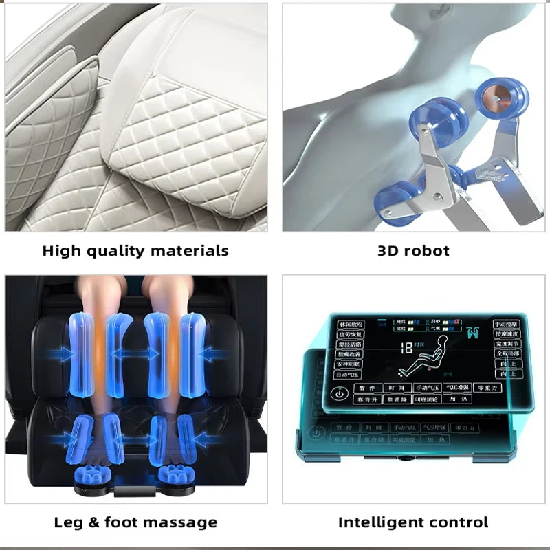 KEMPELEN Zero Gravity Full Body Massage Chair With AI Voice Control