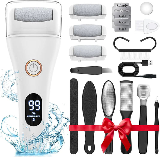 Electric Foot File 3 Speed Callus Remover 16 In One