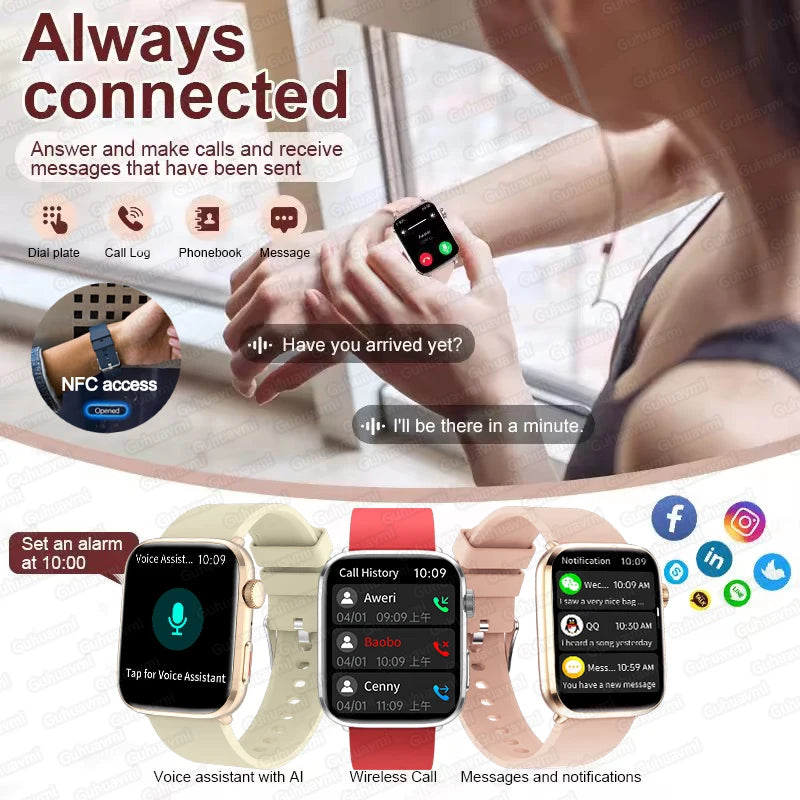 AI Smart Diagnosis Watch HRV PPG Blood Pressure Health Monitor