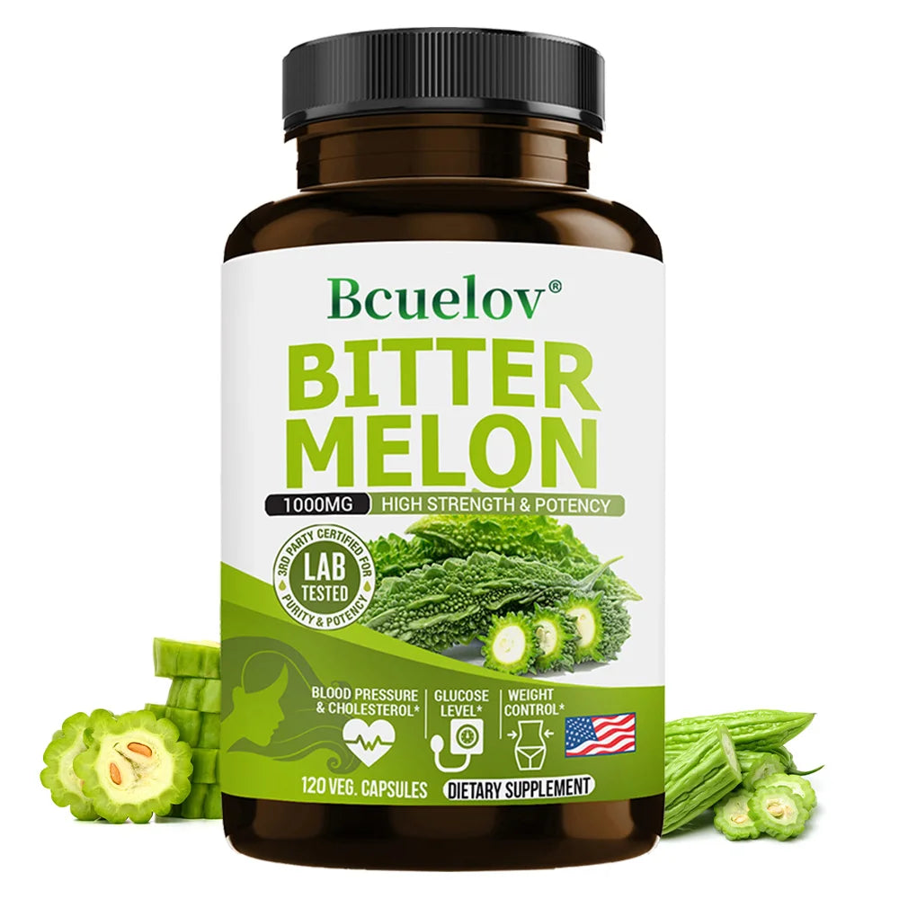 Bcuelov Bitter Melon Capsules For Blood Sugar And Circulation