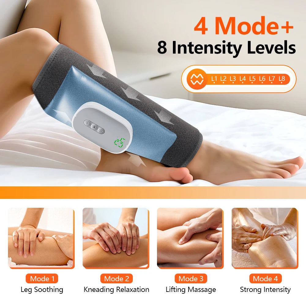 Hailicare Wireless Calf Massager Air Pressure 8 Level 4 Modes