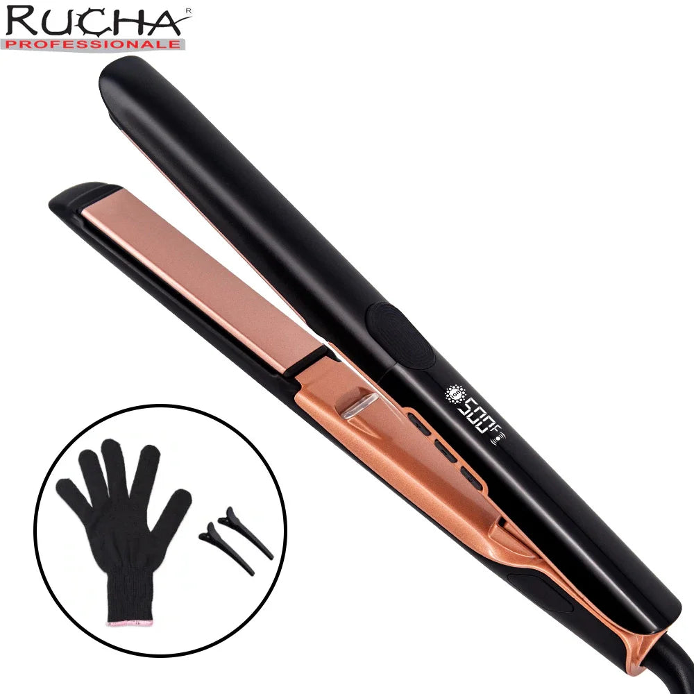 RUCHA Plasma Flat Iron 500F Hair Straightener Keratin Treatment For Frizzy Hair