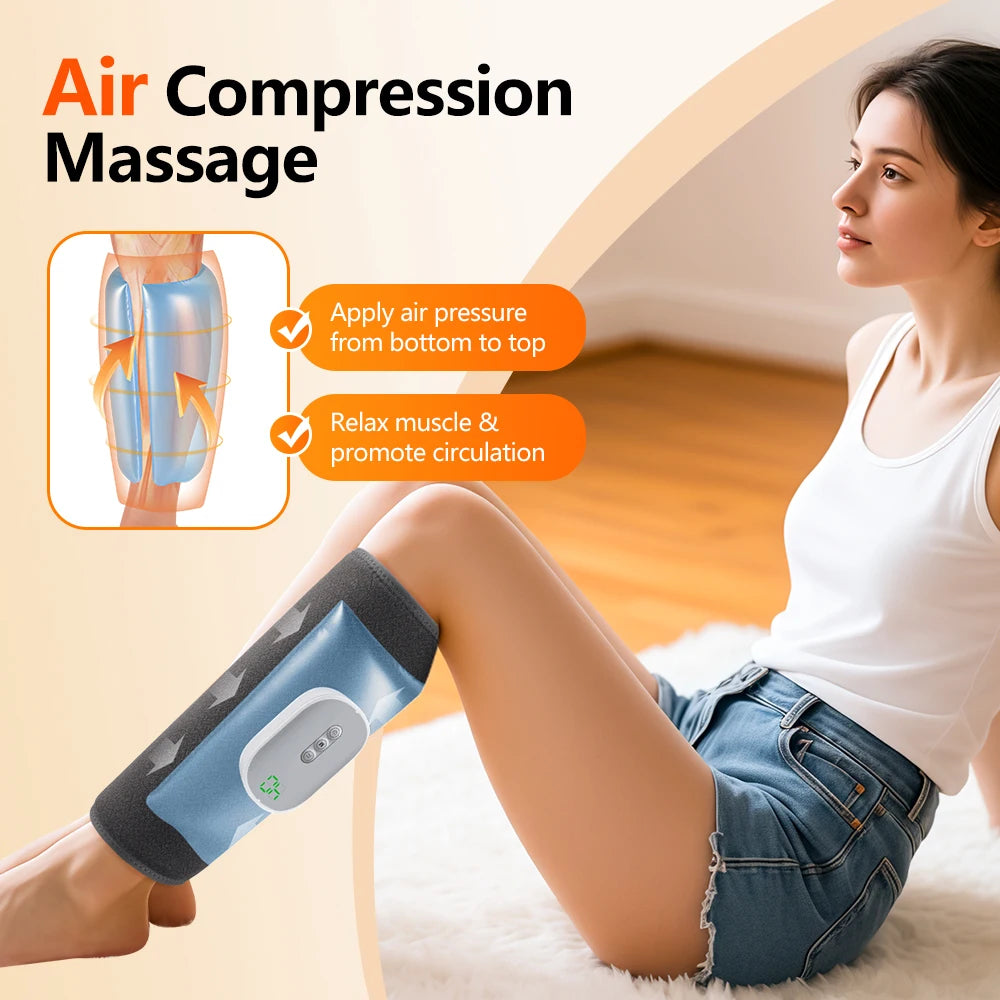 Hailicare Wireless Calf Massager Air Pressure 8 Level 4 Modes