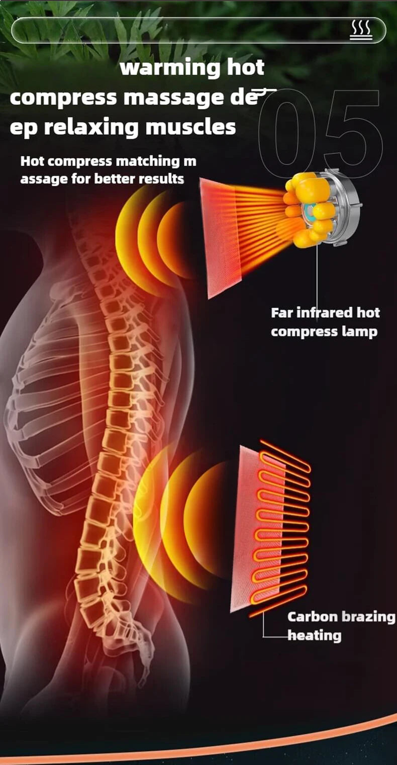 JAIYORL Electric Full Body Massage Mattress With Heat Control