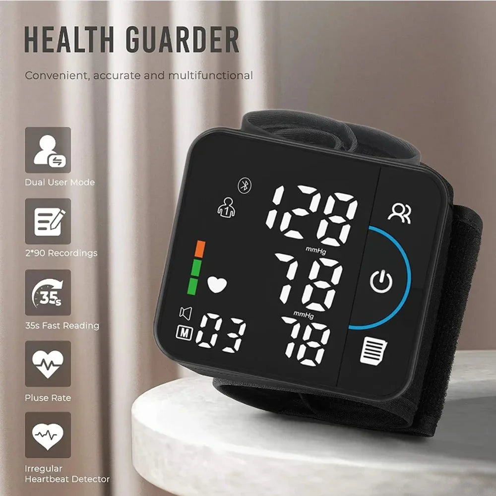 Schbit Portable Wrist Blood Pressure Monitor For Intelligent Precise Readings