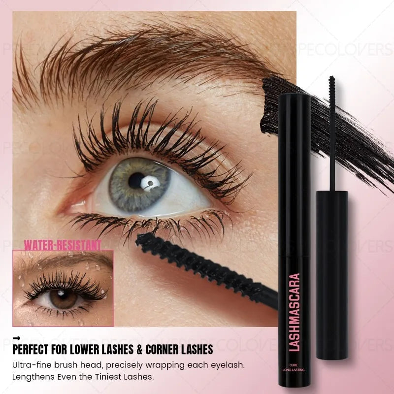 1 Pcs Waterproof and Sweat-proof Black Tube Mascara, Thick Eyelashes, Natural and Long-lasting, Eye Cosmetics, Slender eyelashes
