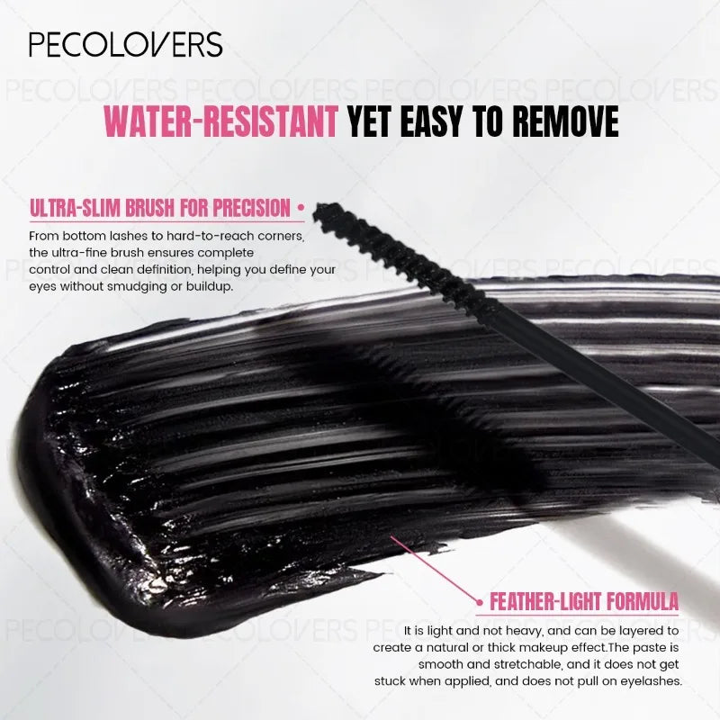 1 Pcs Waterproof and Sweat-proof Black Tube Mascara, Thick Eyelashes, Natural and Long-lasting, Eye Cosmetics, Slender eyelashes