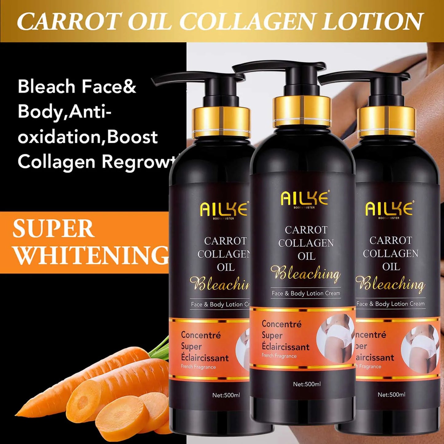 AILKE Collagen 5in1 Skin Care Kit For Face And Body