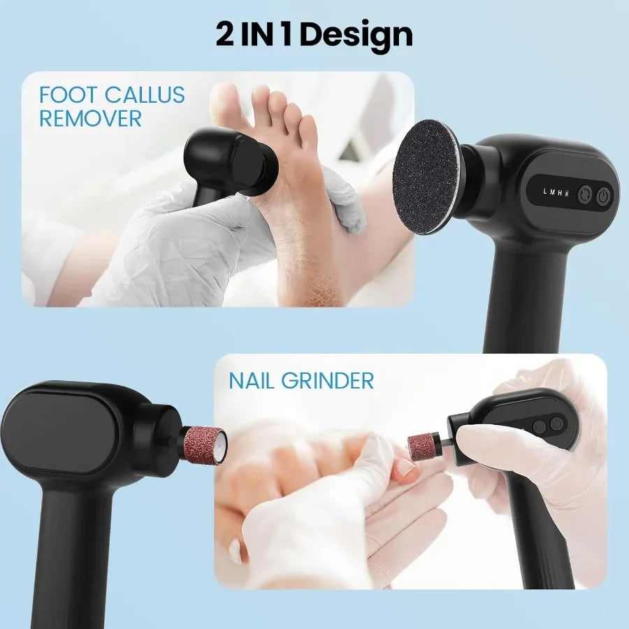 TLXT Electric Callus Remover 2 In 1 Foot File Effective