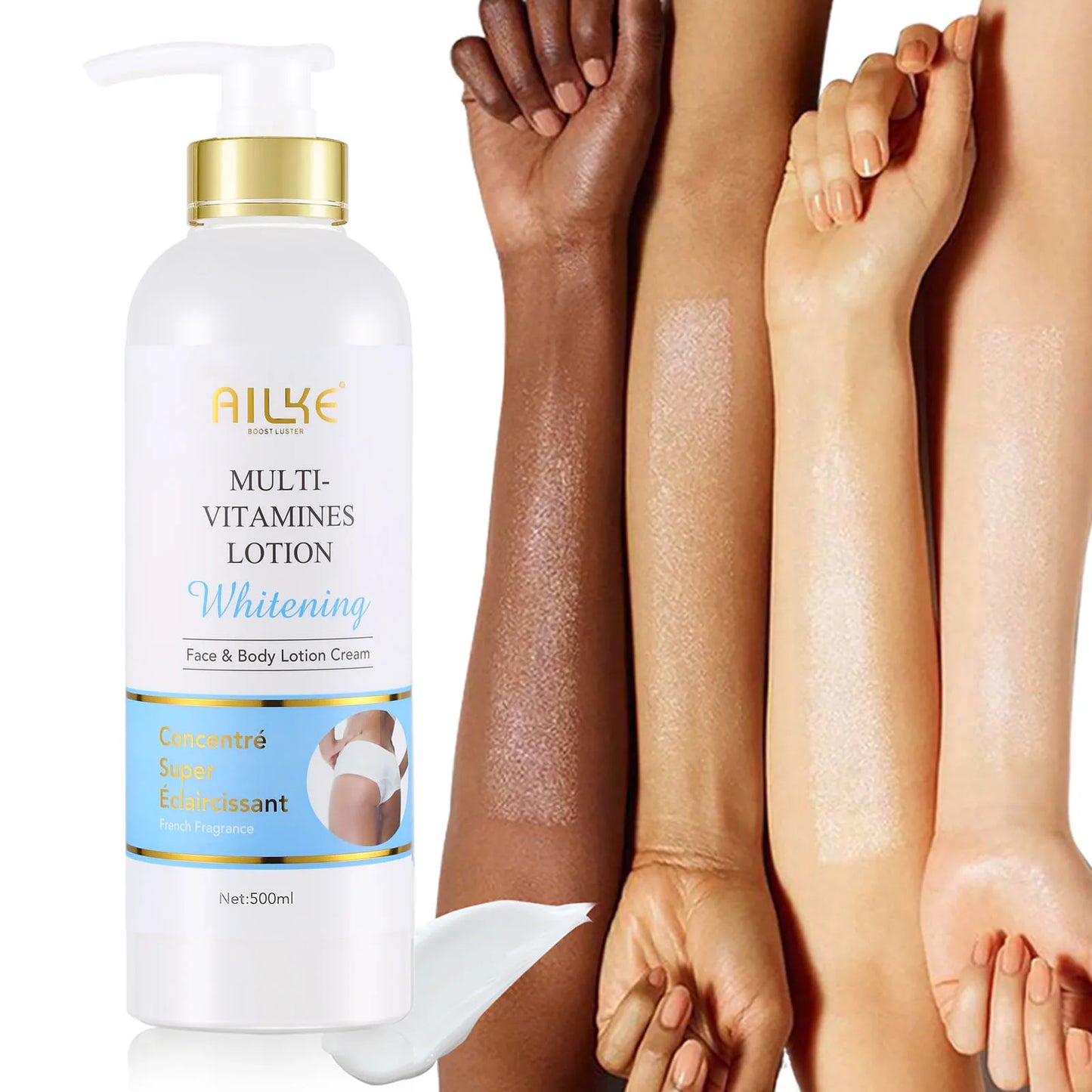 AILKE Multi-Vitamin Body Lotion Whitening Dark Spots and Hyperpigmentation