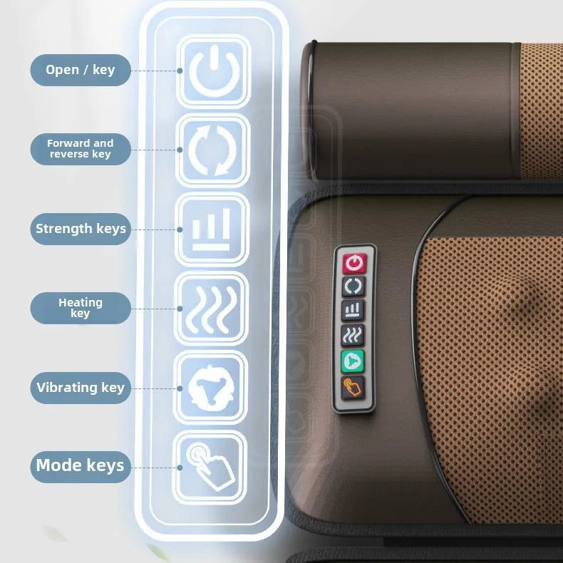 JAIYORL Multifunctional Lumbar Traction Massage Full Body Mattress Cushion