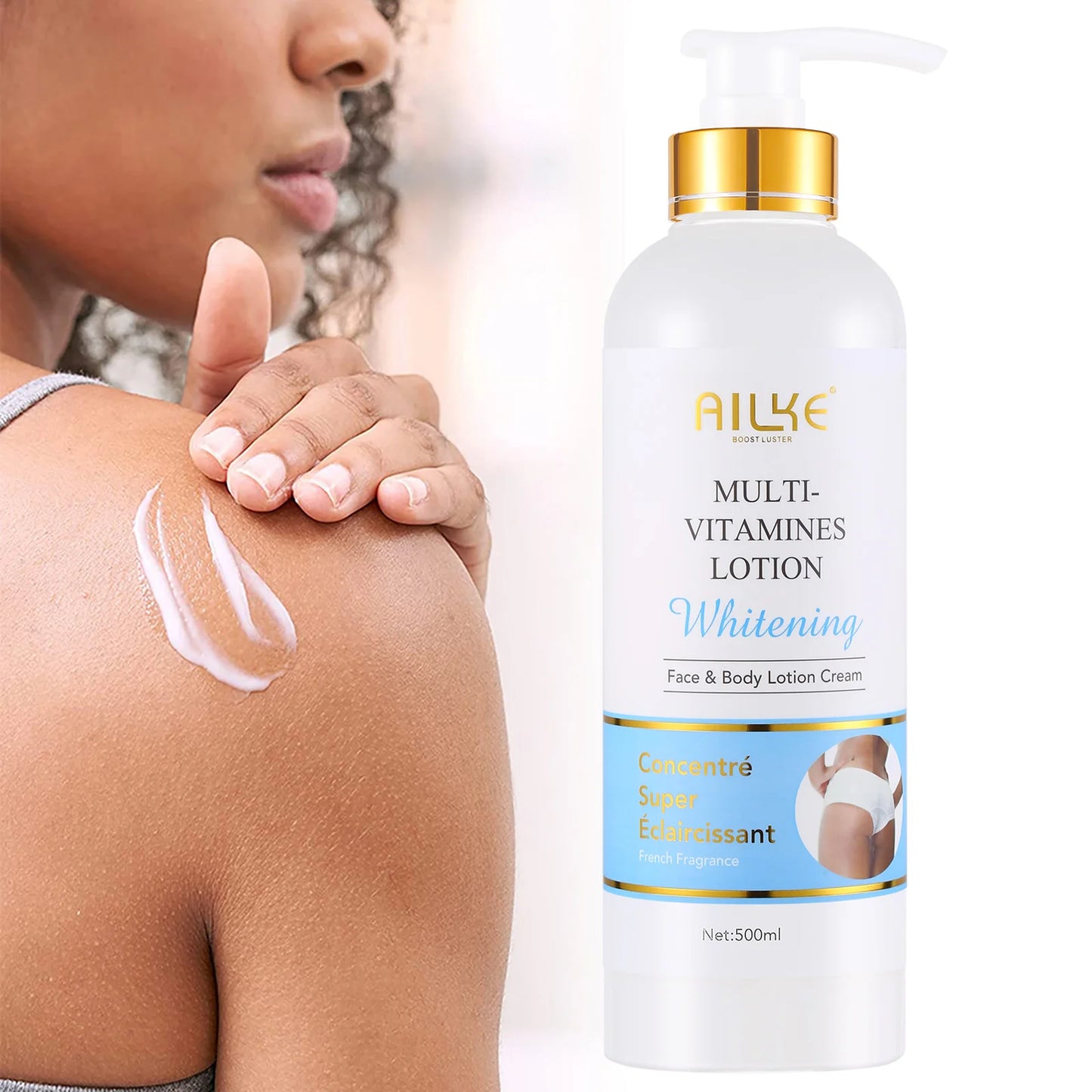 AILKE Multi-Vitamin Body Lotion Whitening Dark Spots and Hyperpigmentation