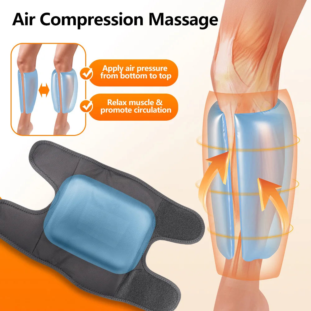 4-speed Hot Compress Airbag, 4-speed, 8-speed Force Calf Massager, 2000mAh Electric Leg Beauty Device for Health Care