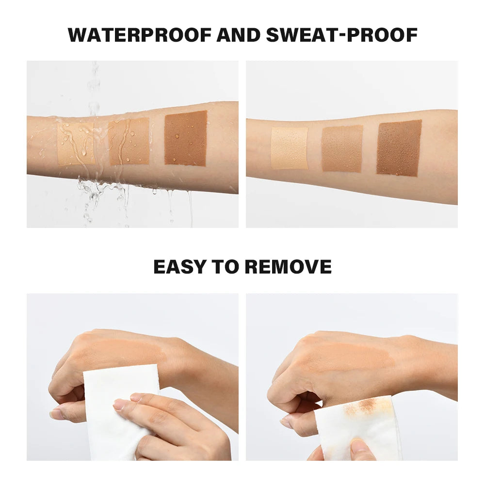 Lakerain Leg Makeup 100ML Long Lasting Moisturizing Waterproof Anti Transfer Concealer Even Skin Tone Body Foundation Leg Makeup