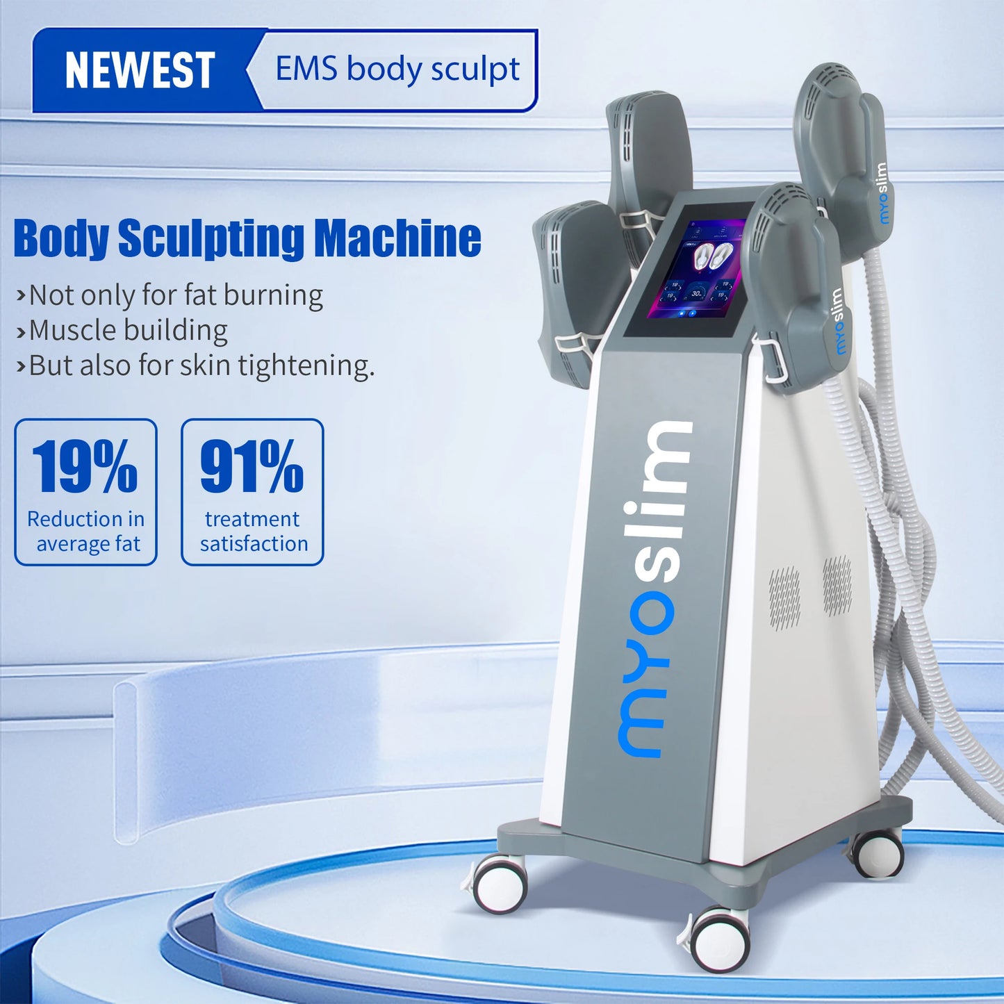 Myoslim EMS 6500W NEO Body Sculpting Machine For Home Use