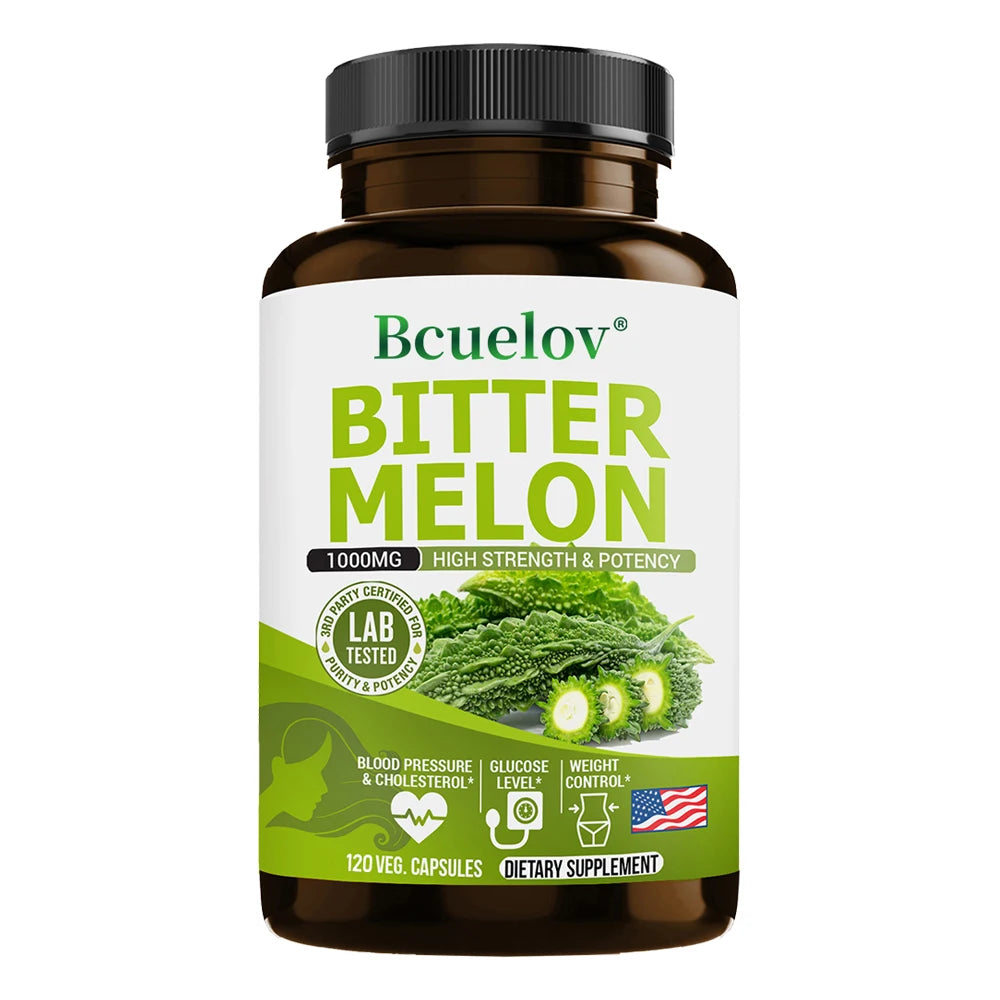 Bcuelov Bitter Melon Capsules For Blood Sugar And Circulation