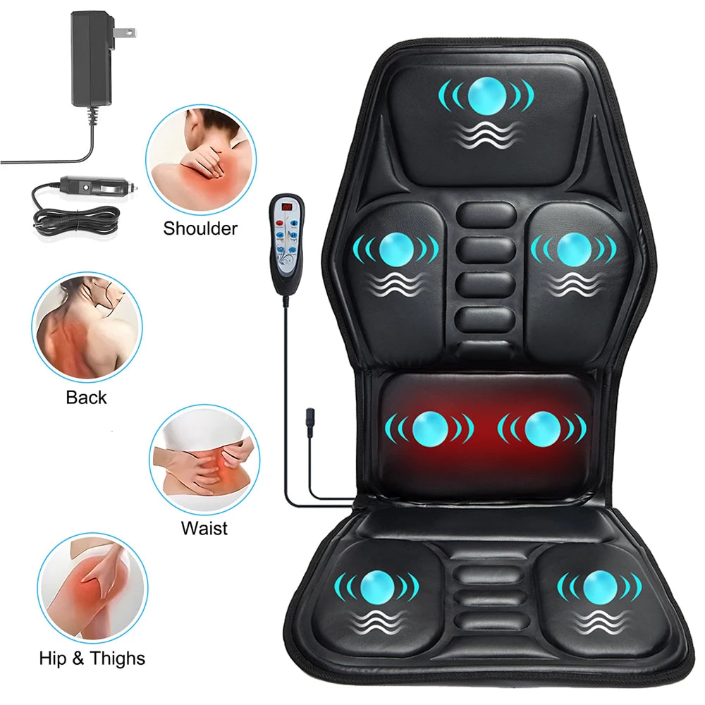 Homemassa Massage Chair Pad With Heat For Back Pain Relief