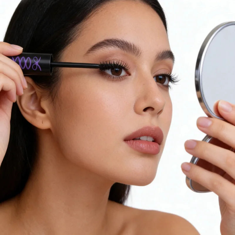 Waterproof eye black, durable formula, not easy to smudge, thick curl, suitable for Halloween makeup, containing plant squalane