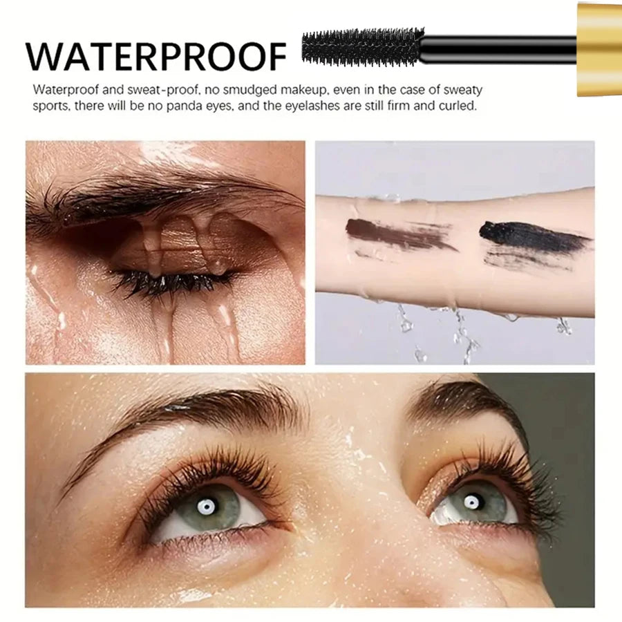 3PCS Black Eyeliner Pencile+Mascara+Liquid Eyeliner Pen Set Waterproof Smudge-Proof for Bold Eye Makeup Gifts Natural Eyeliner