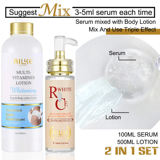 AILKE Multi-Vitamin Body Lotion Whitening Dark Spots and Hyperpigmentation