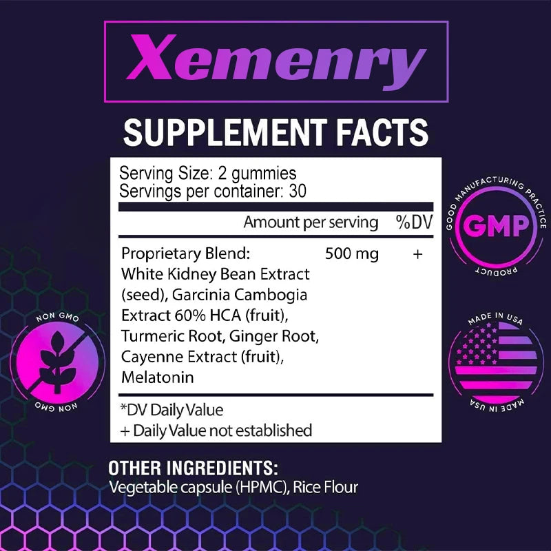 Xemenry Metabolism Support Gummies For Weight Management And Fat Burning