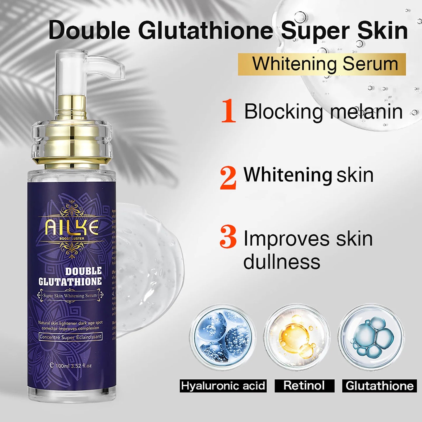 AILKE Hydrating and Brightening Serum For Dark Spots and Wrinkles