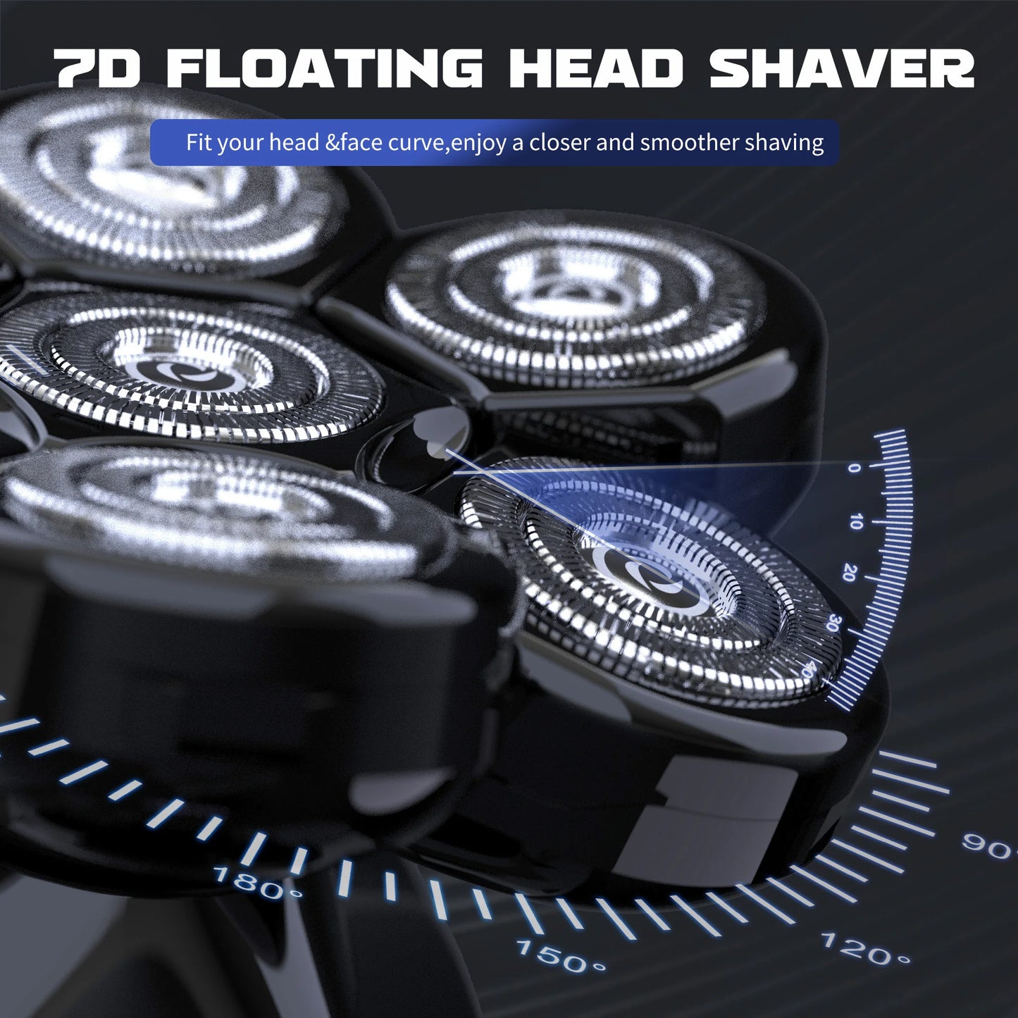 Sejoy 6-In-1 Waterproof Electric Razor With Nose Trimmer