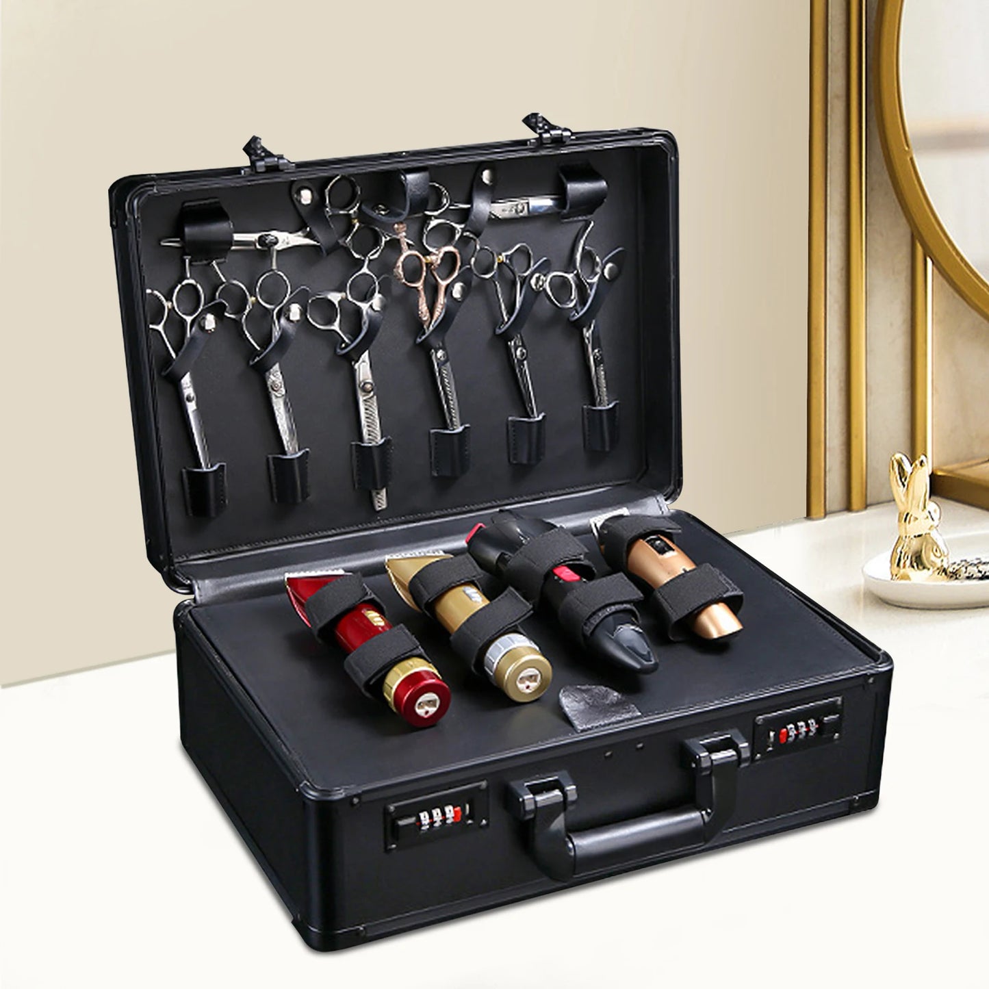 Barber Tool Kit Storage Case Travel Portable Suitcase