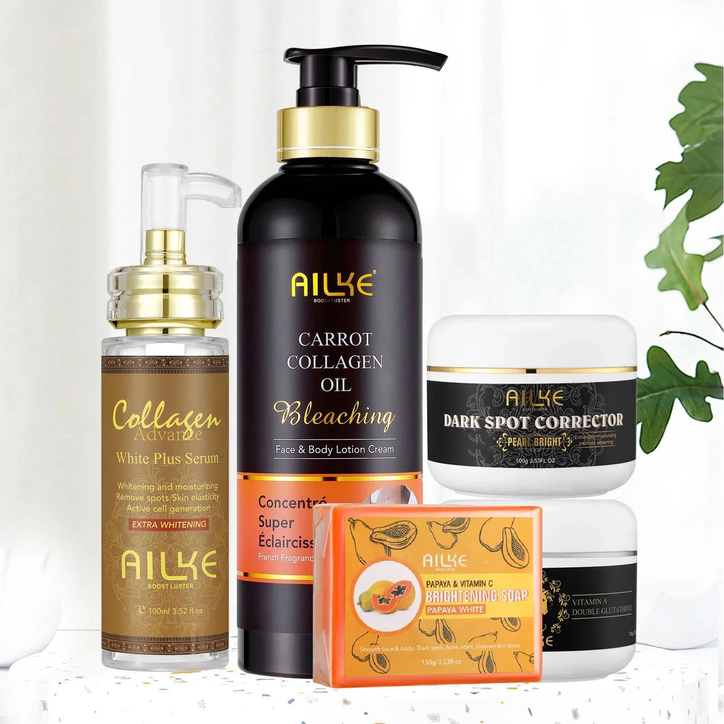 AILKE Collagen 5in1 Skin Care Kit For Face And Body